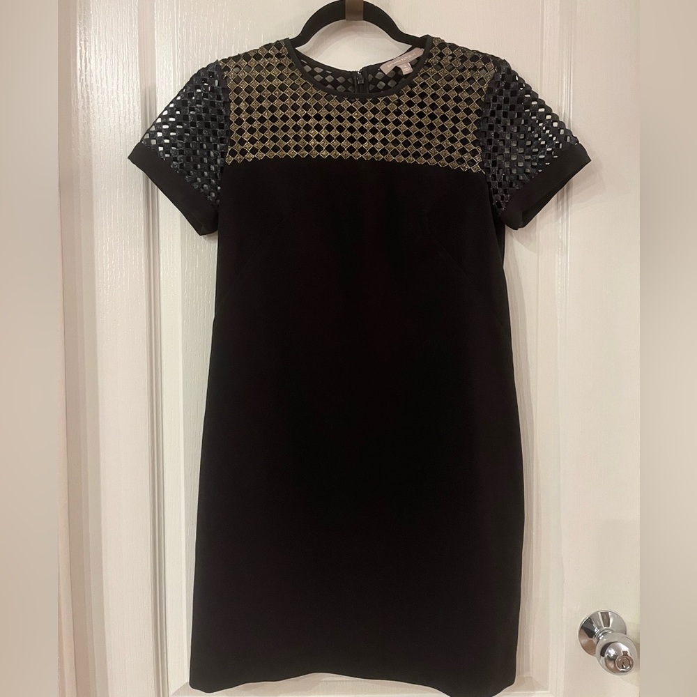 Banana Republic black and gold dress, size 4